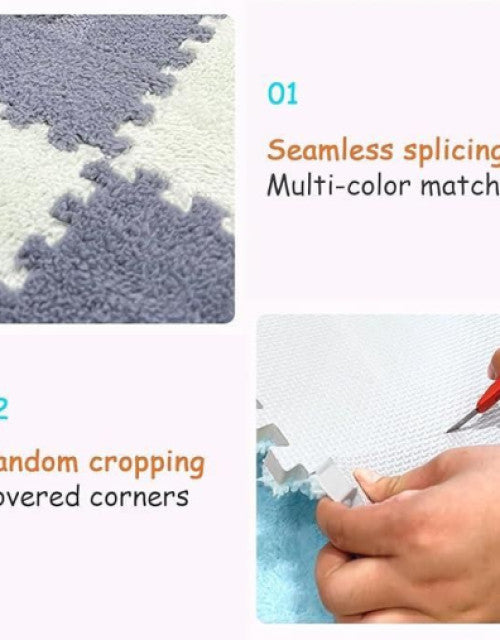 Interlocking Carpet Tiles Mat (6pc)