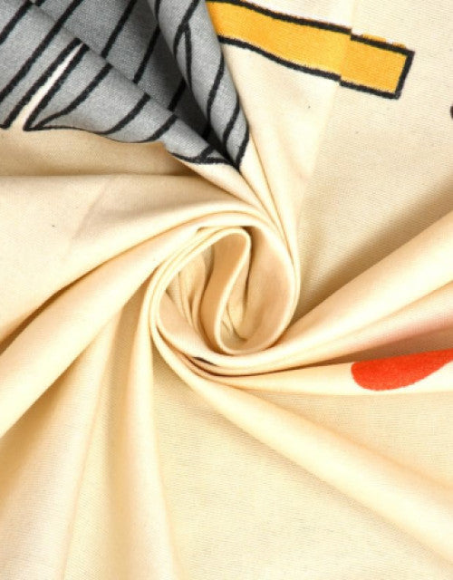 Microfiber King Printed Fitted Bedsheet